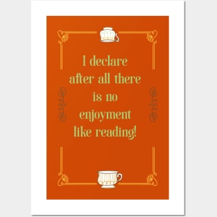 Enjoy Reading Jane Austen Teacup Posters and Art